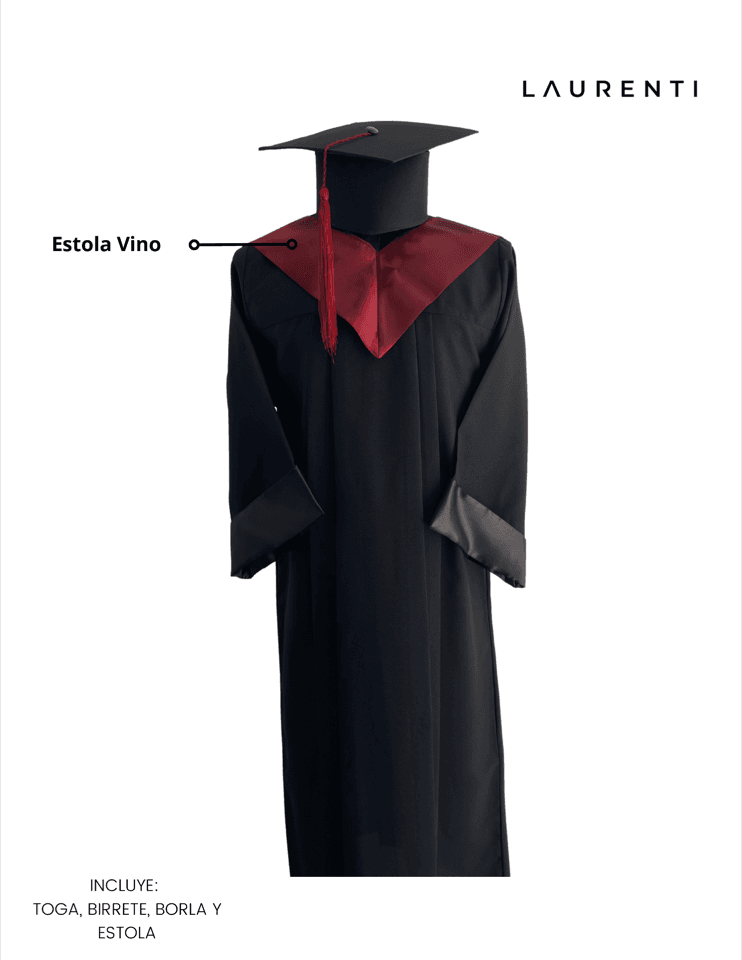 Toga con estola vino